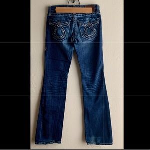 Big Star “Liv” Bootcut Flap Rhinestone Pocket